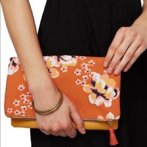 Rachel Pally Handbags - Anthropology Rachel Pally Reversible Leather Clutch
